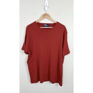Polo Ralph Lauren T-Shirt Men's Vintage Large Orange Single‎ Stitch Sz M